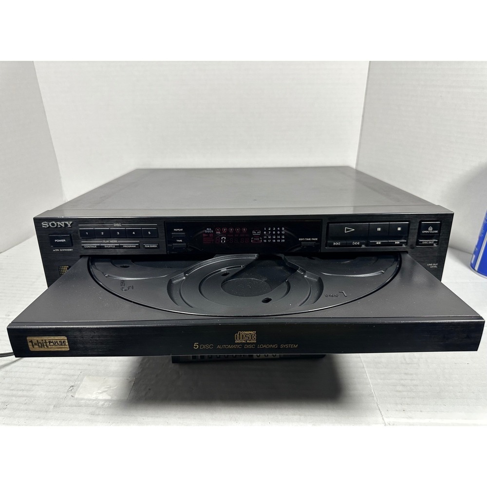 Sony CDP-C615 5-Disc Carousel Player Changer with Remote DSP Japan PARTS ONLY - Picture 4 of 11